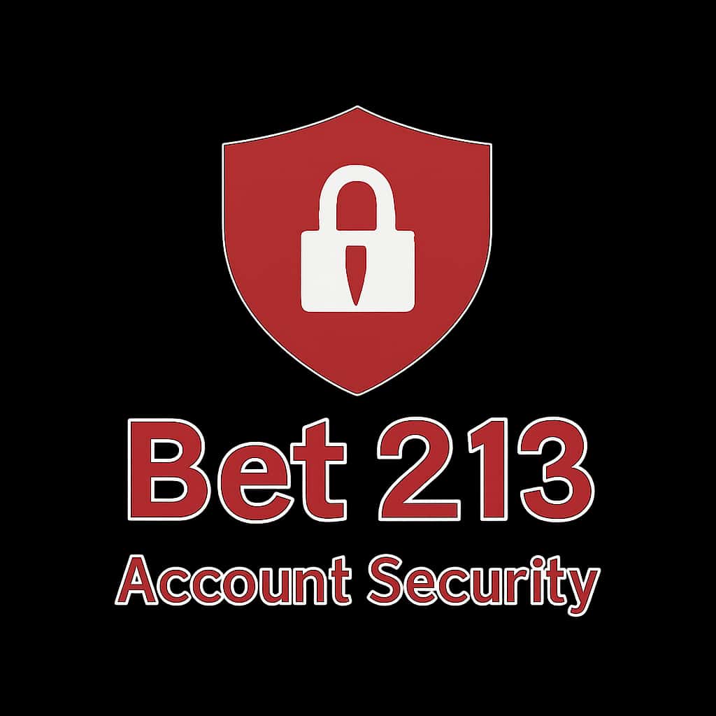 A square icon depicting Bet 213 account security guidance.