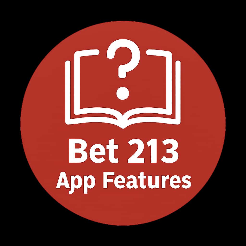 A professional badge icon illustrating Bet 213 App features.
