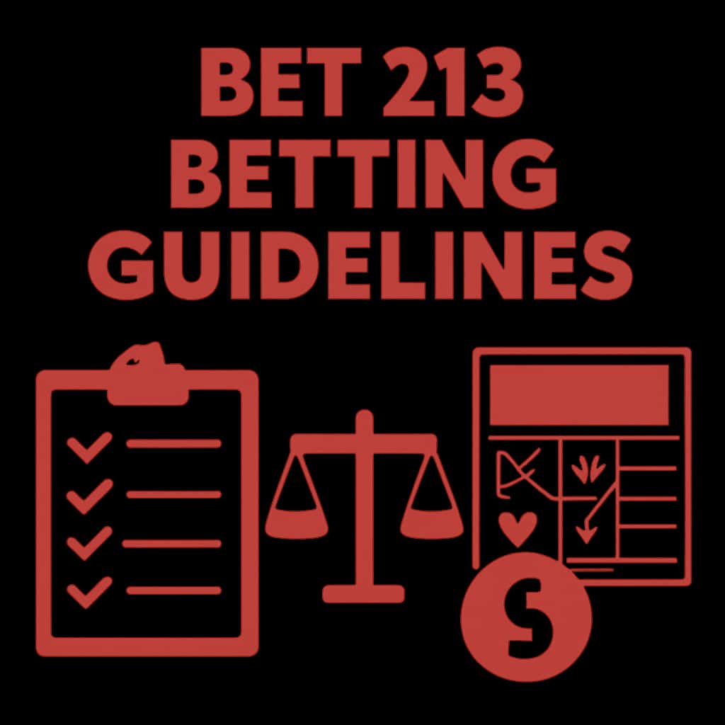Illustration depicting an aspect of Bet 213 Betting Guidelines.