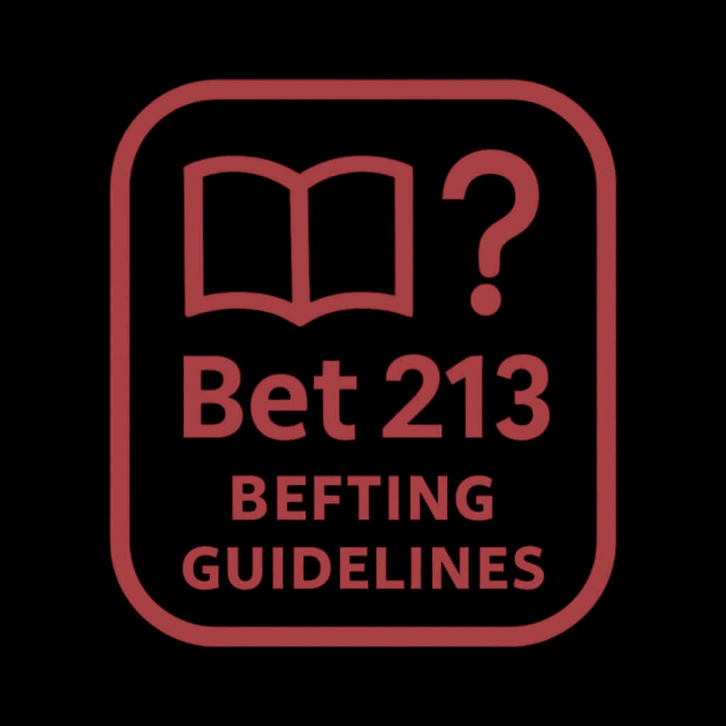Icon illustrating Bet 213 Betting Guidelines.
