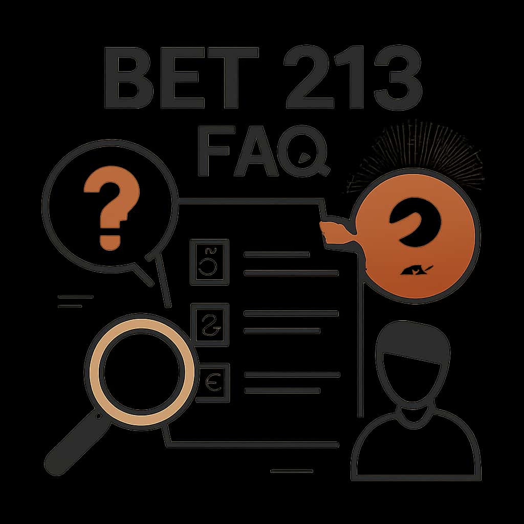 An educational diagram summarizing Bet 213 FAQ topics with appropriate text.