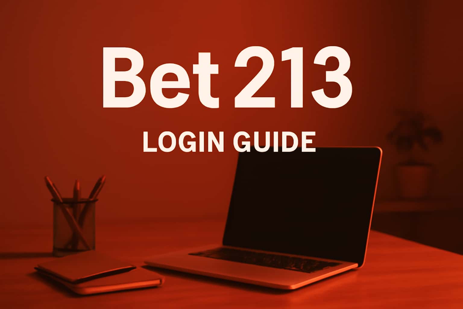 An informational graphic detailing the Bet 213 Login process with a futuristic design.