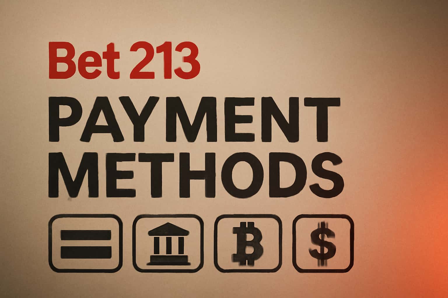 An informative scene depicting various payment methods for Bet 213.