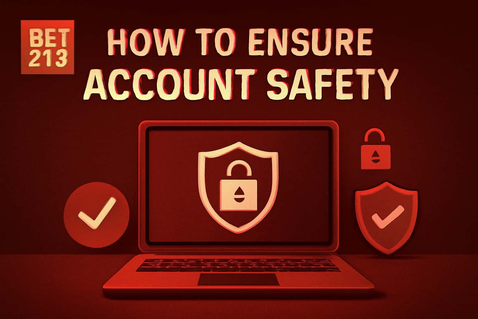 An informative visual representation focusing on strategies for ensuring account safety on Bet 213.
