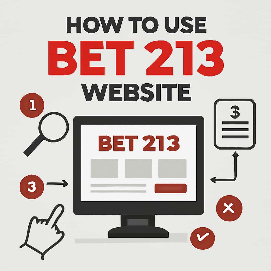 An educational diagram illustrating the features of the Bet 213 website.